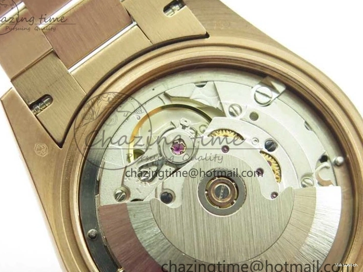 Bracelet Day-Date Dial Silver on Crystal RG A2836 Best Edition 128235 Marker Crystal BP President 36mm RG 0511